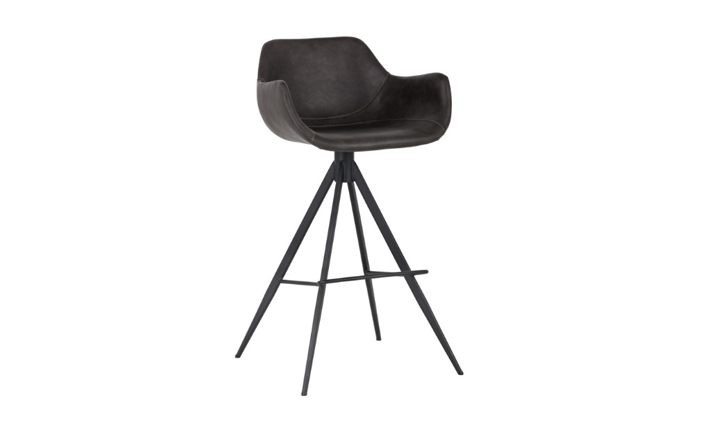 owen swivel barstool town grey front