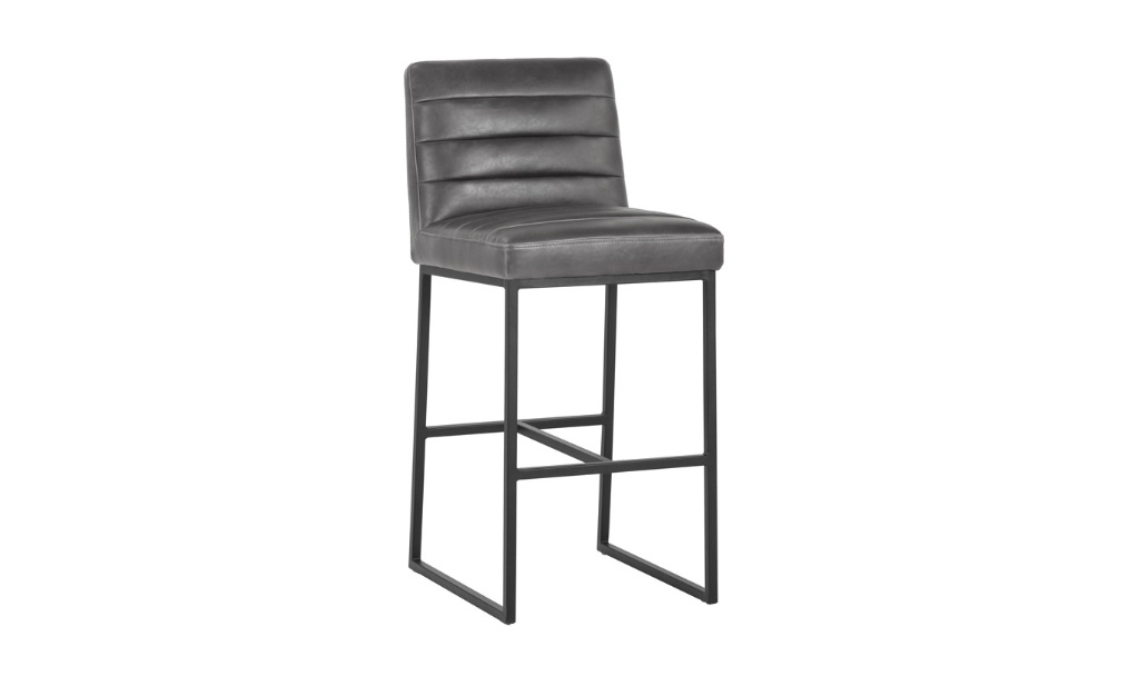 spyros barstool overcast grey front