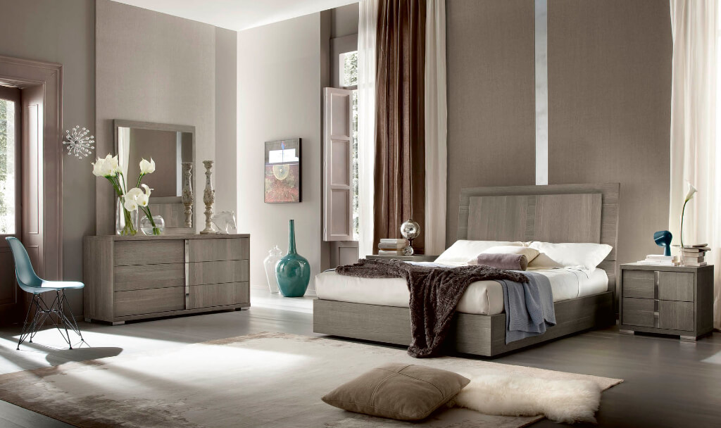 tivoli italian bedroom set–matte grey oak eco veneer front