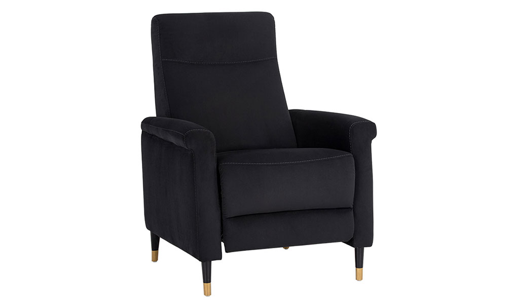 rupert recliner abbington black front 1