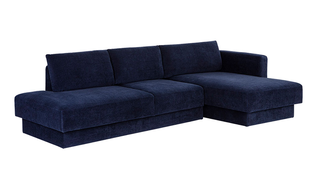 tecoma sofa chaise raf danny navy front 1