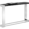 dalton console table stainless steel grey front 1