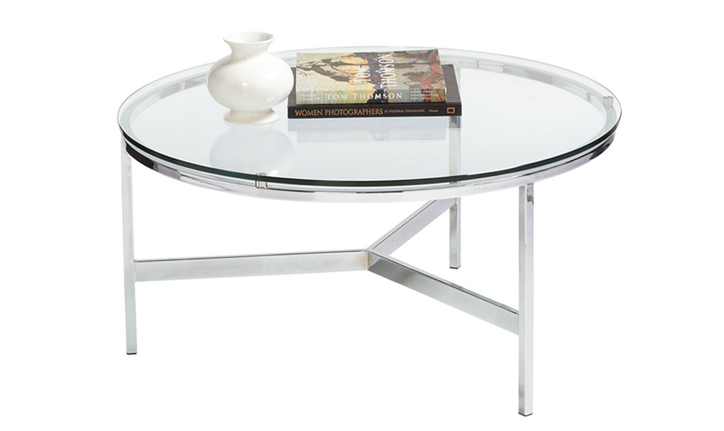 flato coffee table chrome front 1