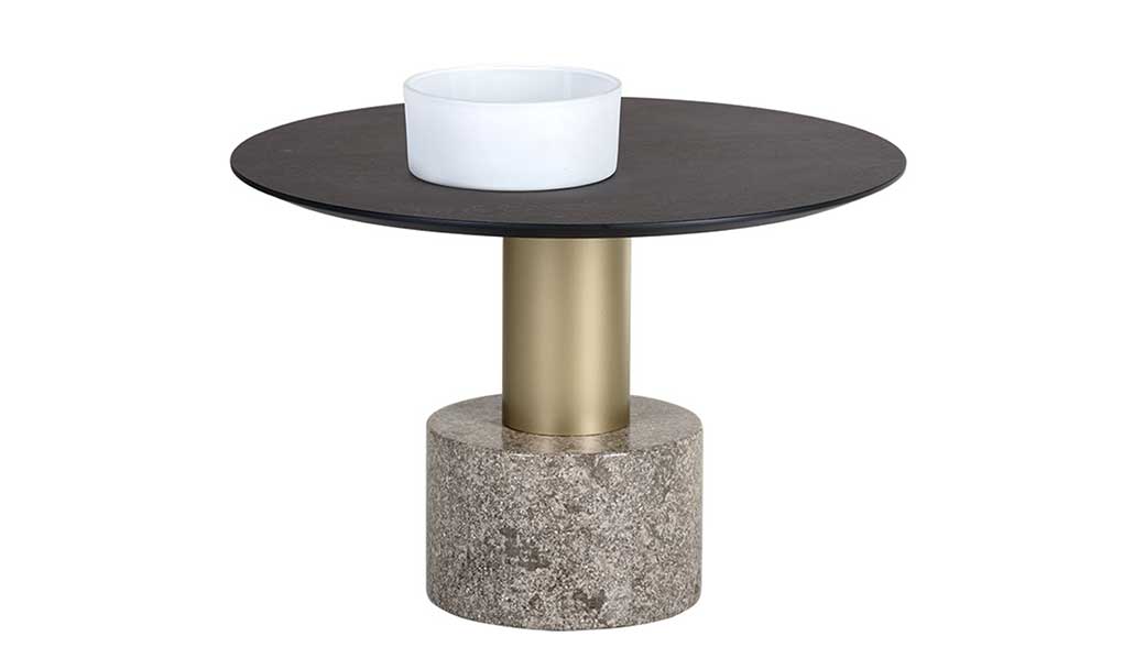 monaco coffee table gold grey marble charcoal grey front 1