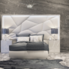 majesty bedroom w/light and kiu cases set white