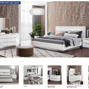 onda legno white bedroom set