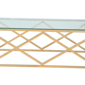 cage coffee table gold