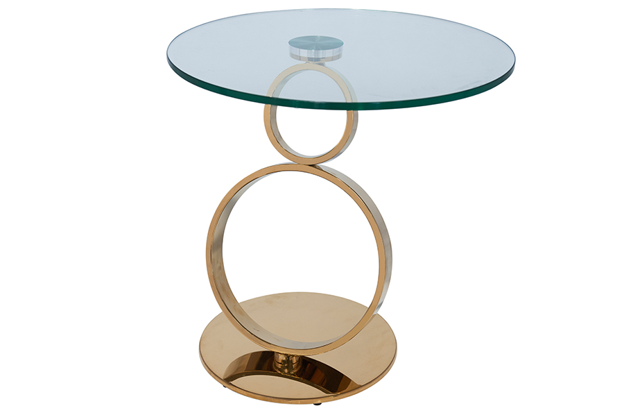 champion side table gold