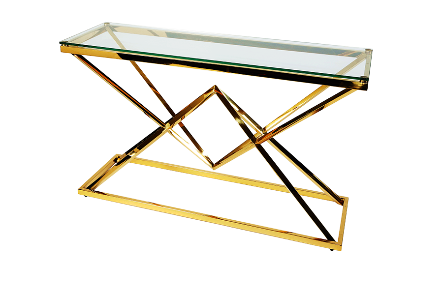 narnia console table gold