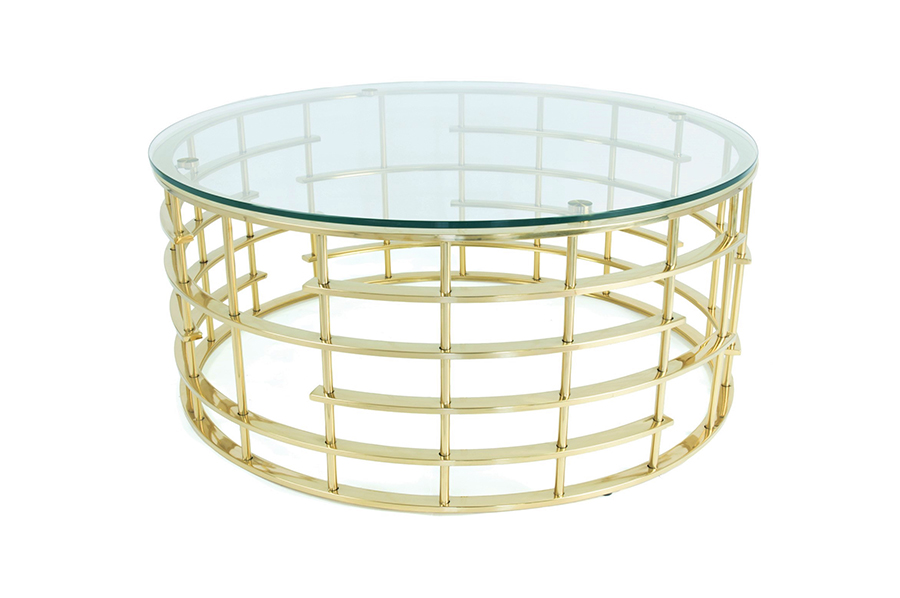 hardley coffee table gold