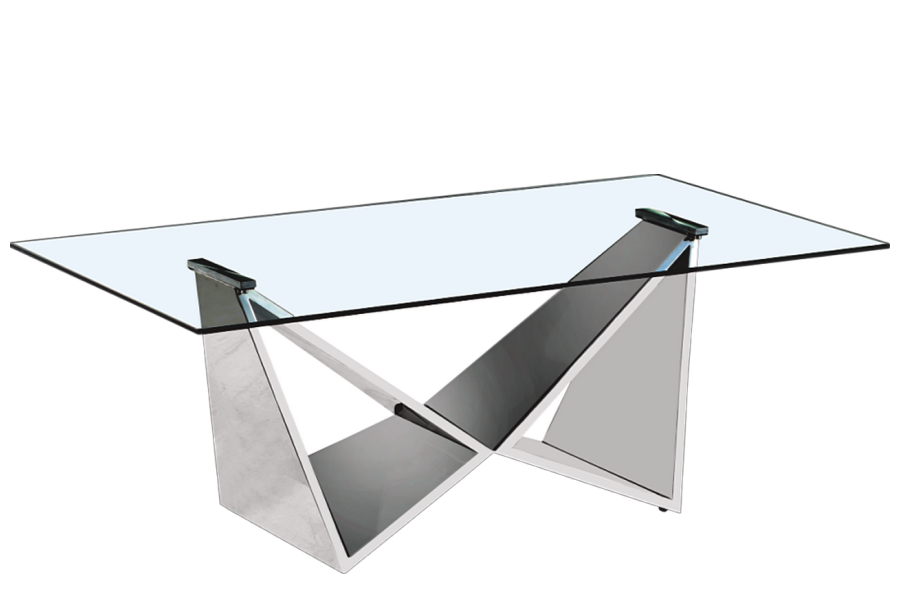 william coffee table silver