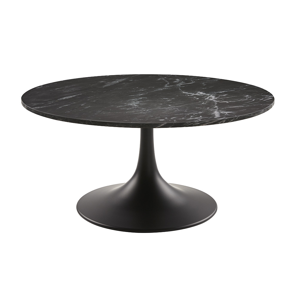 kyros marble coffee table: black