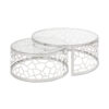 wellington nesting coffee tables silver(set of 2)