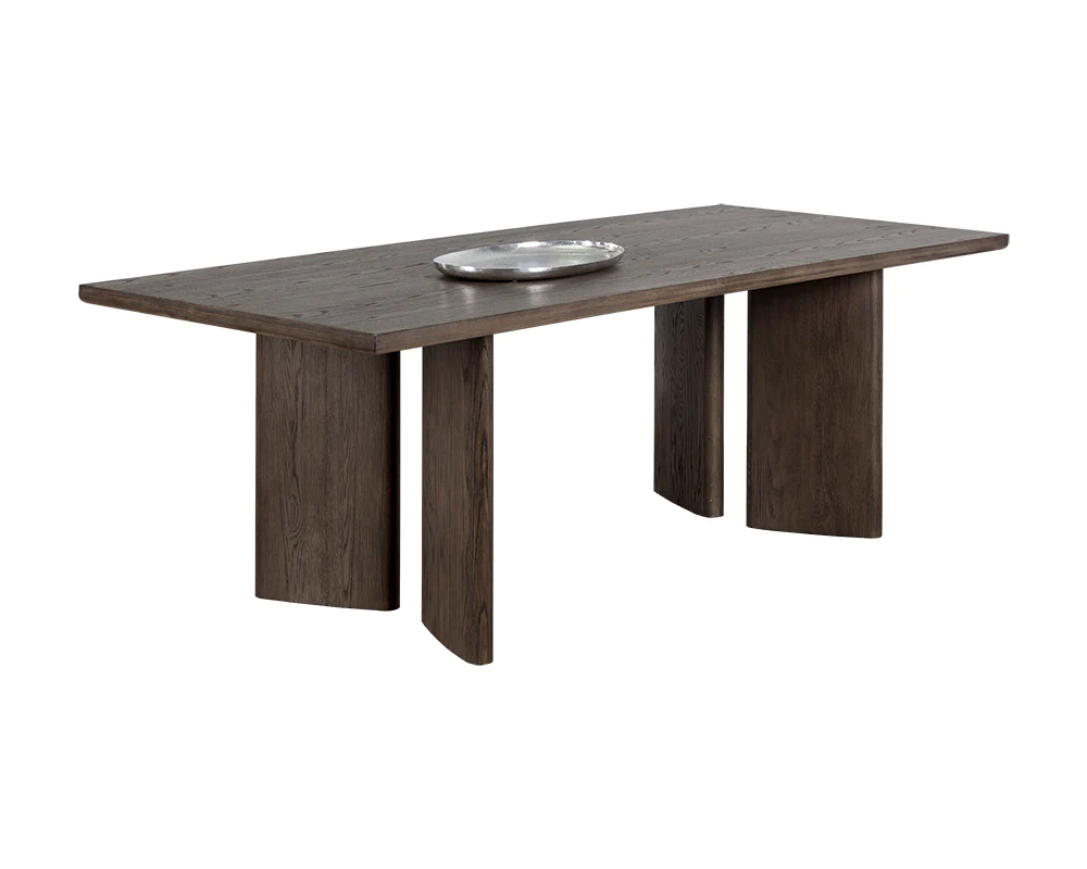 giulietta dining table 90.5" rectangular dark brown