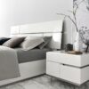 artemide italian bedroom set – bedroom in high gloss bianco and metal