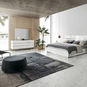 artemide italian bedroom set – white gloss
