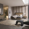 citylife italian bedroom set eco veneer walnut