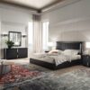 etna italian bedroom set black pine eco veneer
