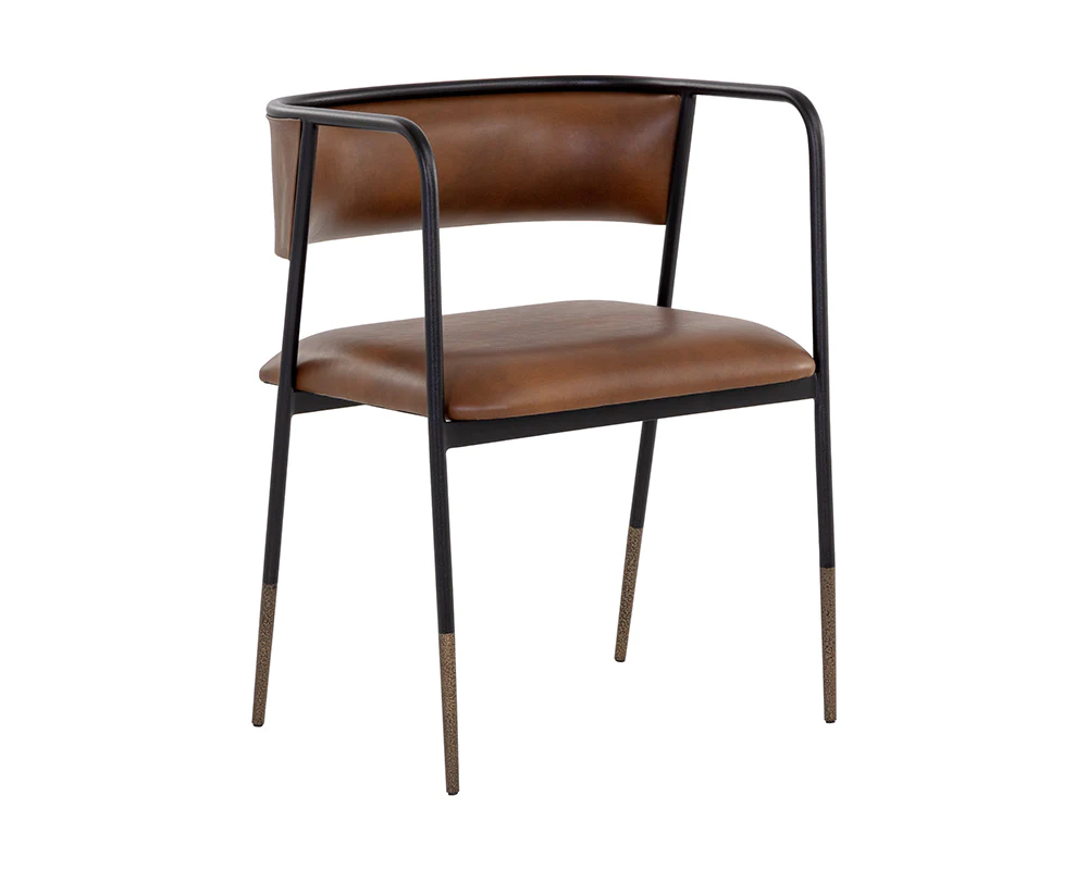 brenan dining armchair bravo cognac