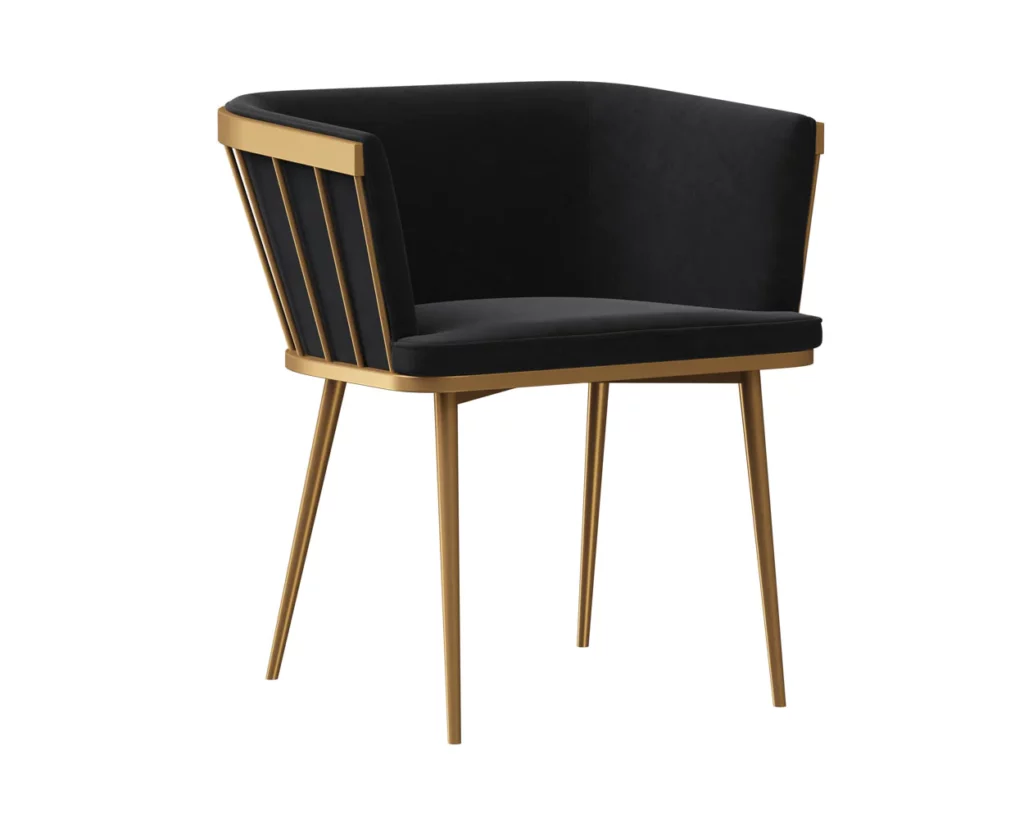 caily dining armchair abbington black