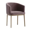cornella dining armchair blush purple