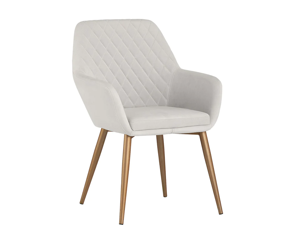 jayna dining armchair champagne gold