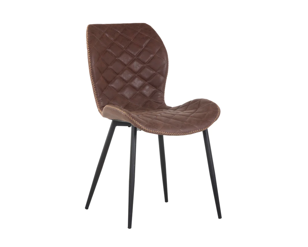 lyla dining chair black antique brown