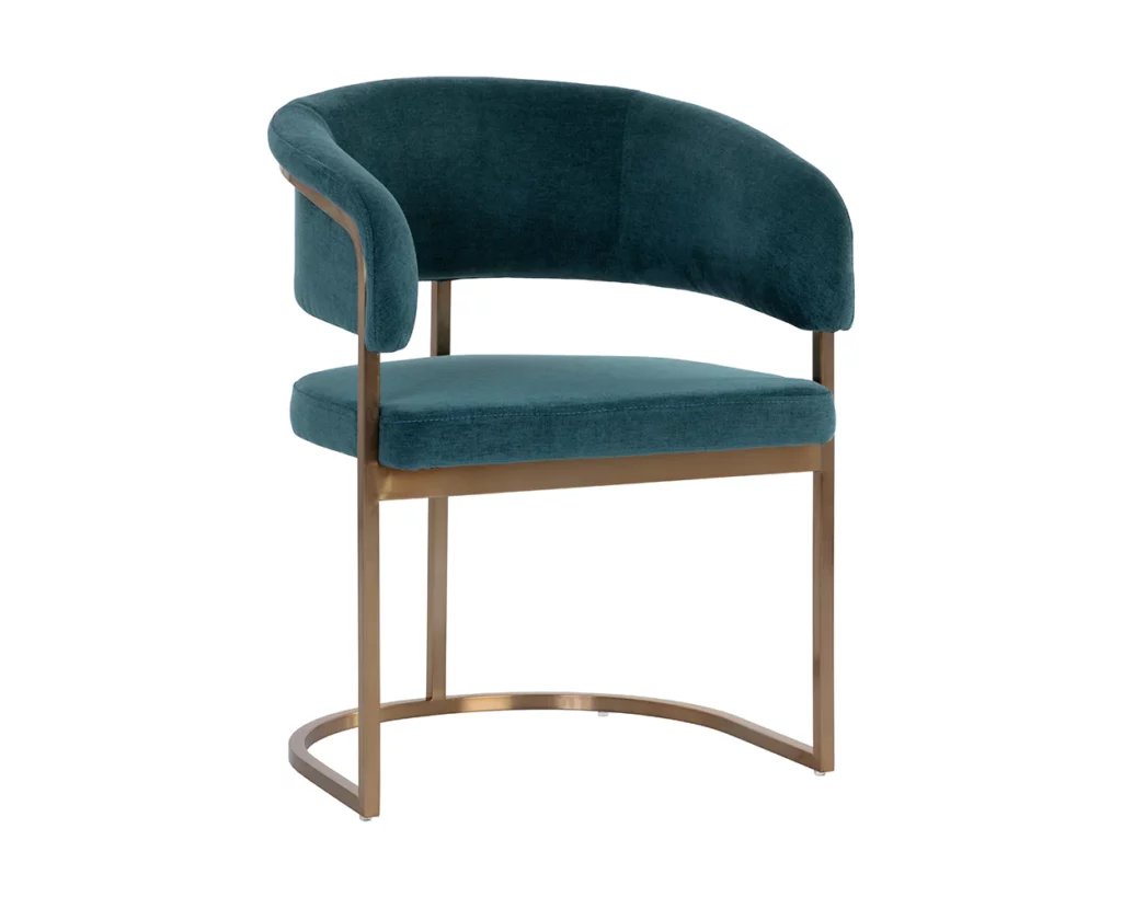 marris dining armchair gold danny teal